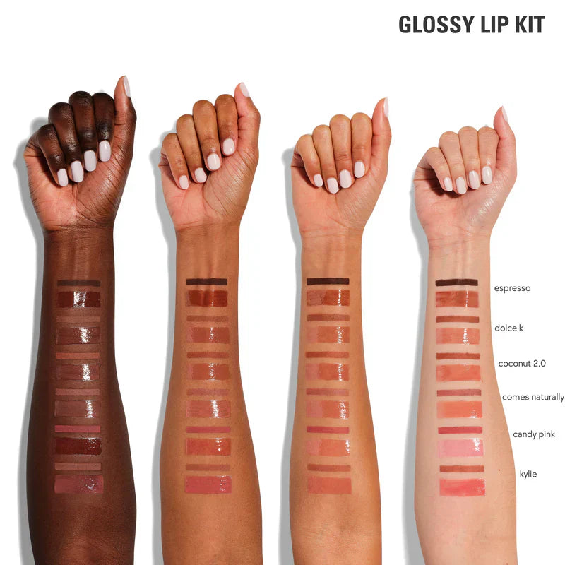 Glossy Lip Kit & Skin Tint Blurring Elixir Duo
